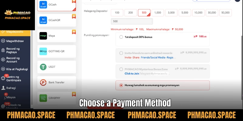 Choose a Payment Method