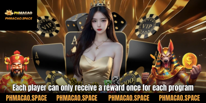 Each player can only receive a reward once for each program
