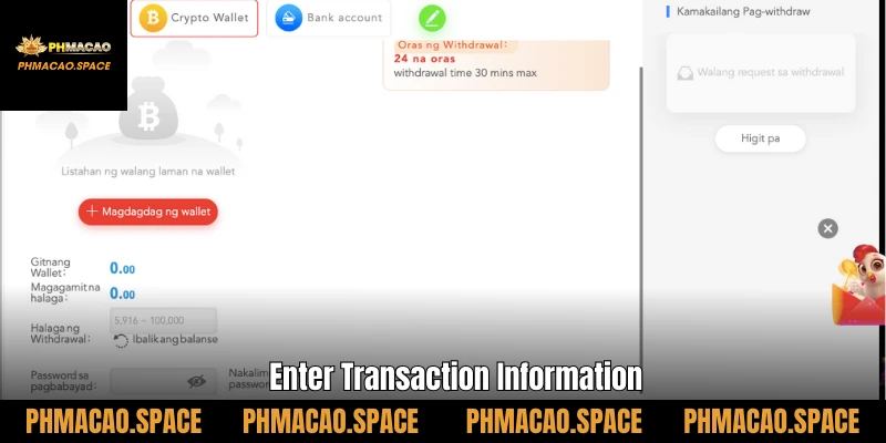 Enter Transaction Information