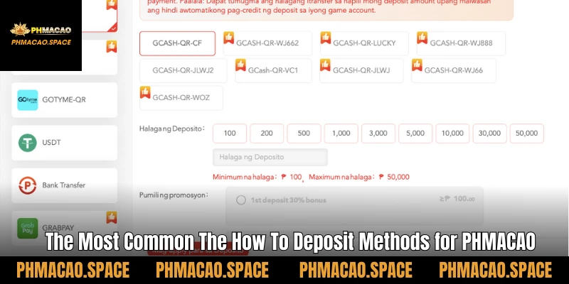 The Most Common The How To Deposit Methods for PHMACAO