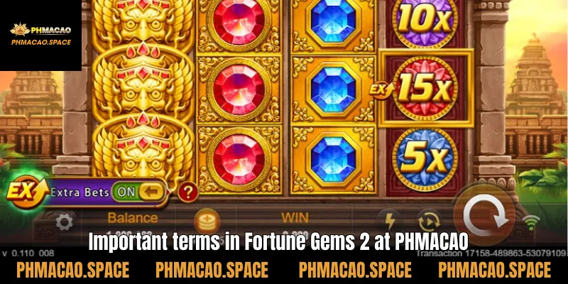 Important terms in Fortune Gems 2 at PHMACAO