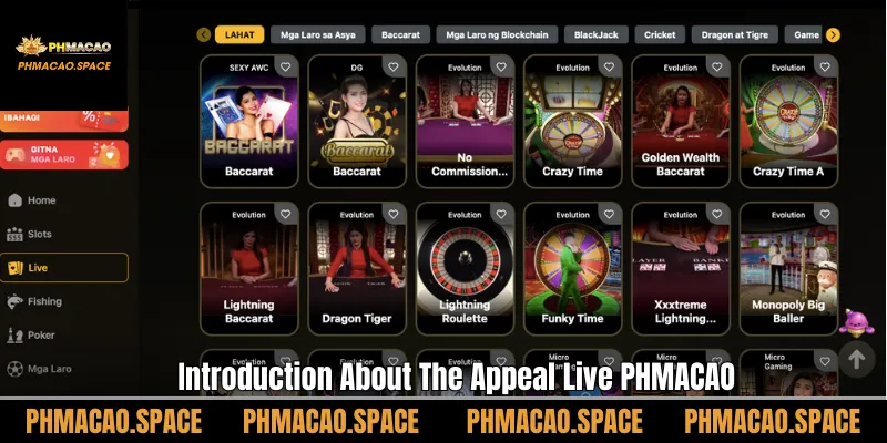 Introduction About The Appeal Live PHMACAO