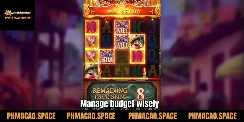 Manage budget wisely
