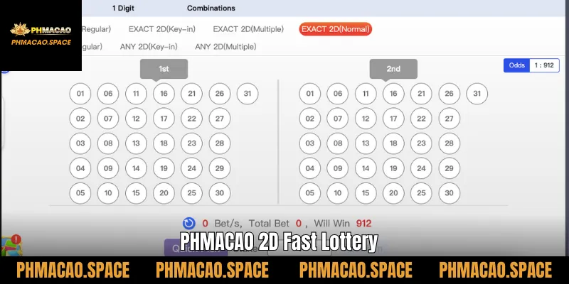 PHMACAO 2D Fast Lottery