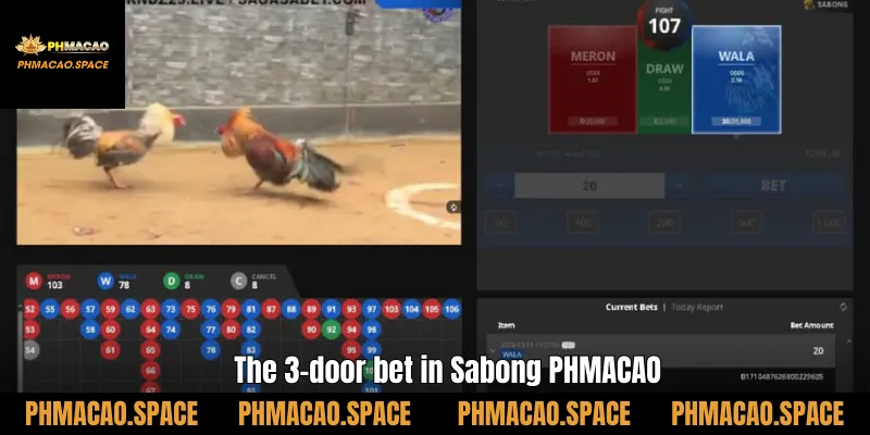 The 3-door bet in Sabong PHMACAO