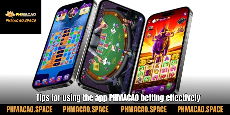 Tips for using the app PHMACAO betting effectively