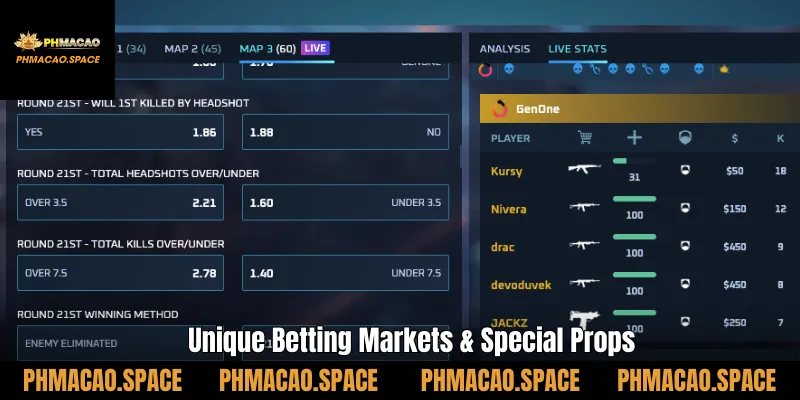 Unique Betting Markets & Special Props