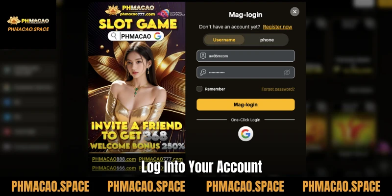 Log Into Your Account